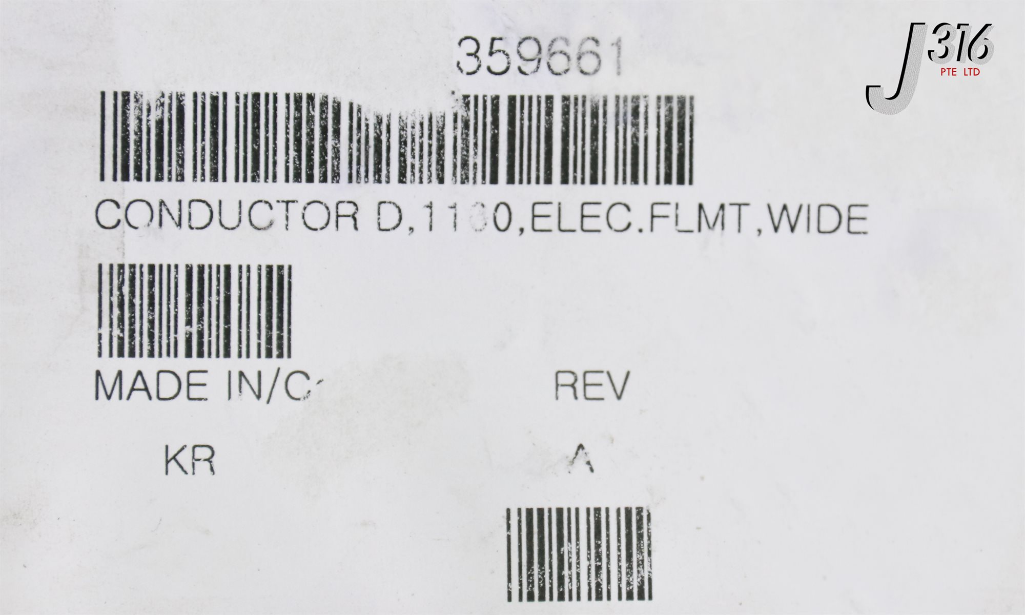 N】 21473 VARIAN AMAT CONDUCTOR D 1180 ELEC.FLMT WIDE 15090116-24 NEW